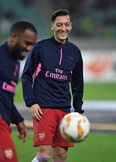 Images Dated 4th October 2018: Mesut Ozil Gears Up: Arsenal's Star Player Readies for Qarabag Showdown in Europa League