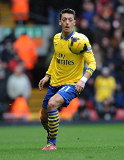 Liverpool V Arsenal 2013-14 Prints: Mesut Ozil: Liverpool vs Arsenal, Premier League 2013-14