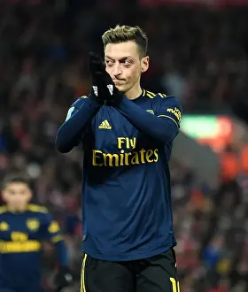 Mesut Ozil at Liverpool's Carabao Cup Match: Arsenal vs. Liverpool (2019-20)