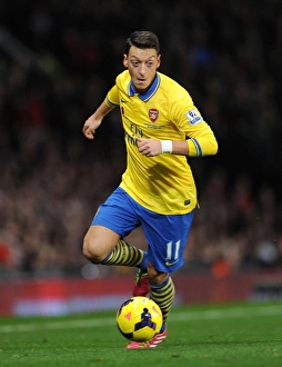 Manchester United V Arsenal 2013-14 Prints: Mesut Ozil: Manchester United vs. Arsenal, Premier League Showdown (2013-14)