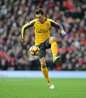 Manchester United V Arsenal 2016-17 Prints: Mesut Ozil at Old Trafford: Arsenal vs. Manchester United, Premier League 2016-17