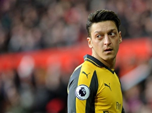 Manchester United V Arsenal 2016-17 Prints: Mesut Ozil at Old Trafford: Arsenal vs. Manchester United, Premier League 2016-17