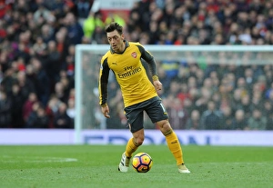 Manchester United V Arsenal 2016-17 Prints: Mesut Ozil at Old Trafford: Arsenal vs. Manchester United, Premier League 2016-17