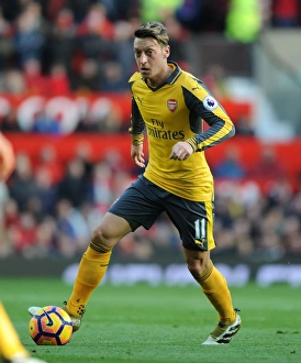 Manchester United V Arsenal 2016-17 Prints: Mesut Ozil at Old Trafford: Arsenal vs. Manchester United, Premier League 2016-17