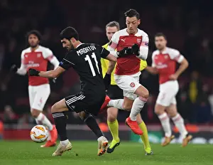 Arsenal V Qarabag 2018-19 Prints: Mesut Ozil Outsmarts Mahir Madatov: Arsenal's Europa League Victory