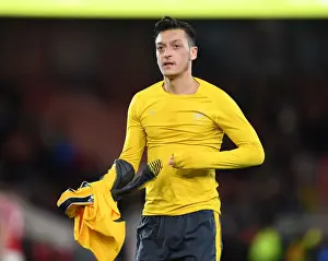 Middlesbrough V Arsenal 2016-17 Prints: Mesut Ozil - Post-Match Moment at Middlesbrough vs Arsenal (2016-17)