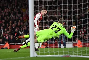 Arsenal V Liverpool 2017-18 Prints: Mesut Ozil Scores Arsenal's Third Goal Against Liverpool (2017-18)