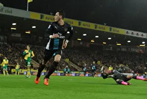 Norwich City V Arsenal 2015-16 Prints: Mesut Ozil Scores: Arsenal's Premier League Victory Over Norwich City (2015-16)