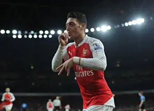 Arsenal V Bournemouth 2015-16 Prints: Mesut Ozil Scores Arsenal's Second Goal Against Bournemouth (2015-16)