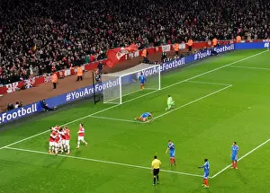 Arsenal V Hull City 2013-14 Prints: Mesut Ozil Scores Arsenal's Second Goal Against Hull City (2013-14)