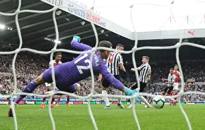 Newcastle United V Arsenal 2018-19 Prints: Mesut Ozil Scores Arsenal's Second Goal Against Newcastle United (2018-19)
