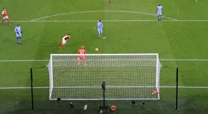 Arsenal V Stoke City 2016-17 Prints: Mesut Ozil Scores Arsenal's Second Goal Against Stoke City (2016-17)