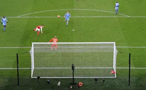 Arsenal V Stoke City 2016-17 Prints: Mesut Ozil Scores Arsenal's Second Goal Against Stoke City (Premier League 2016-17)