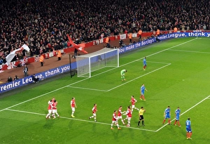 Arsenal V Hull City 2013-14 Prints: Mesut Ozil Scores Arsenal's Second Goal vs. Hull City (2013-14)