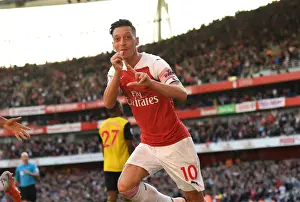 Mesut Ozil Scores Arsenal's Second Goal Against Watford (2018-19)