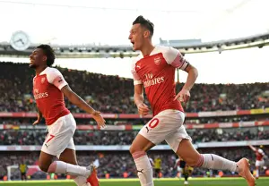 Arsenal V Watford 2018-19 Prints: Mesut Ozil Scores Arsenal's Second Goal Against Watford (2018-19)