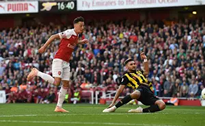Arsenal V Watford 2018-19 Prints: Mesut Ozil Scores Arsenal's Second Goal Against Watford (2018-19)