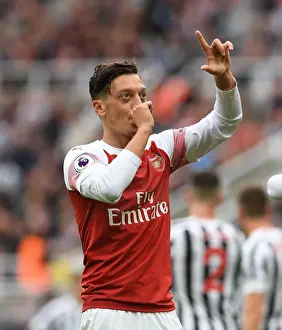 Newcastle United V Arsenal 2018-19 Prints: Mesut Ozil Scores Brace: Arsenal's Victory Over Newcastle United (2018-19)