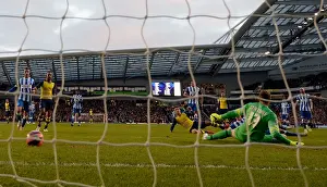 Brighton And Hove Albion V Arsenal - FA Cup 2014/15 Prints: Mesut Ozil Scores the Decisive Goal: Arsenal's FA Cup Triumph over Brighton & Hove Albion (2015)