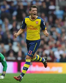 Mesut Ozil Scores First Arsenal Goal: Aston Villa vs. Arsenal, Premier League 2014-15