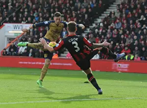 Bournemouth V Arsenal 2015-16 Prints: Mesut Ozil Scores First Arsenal Goal: Bournemouth vs