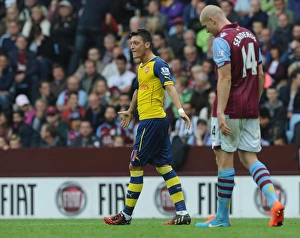 Aston Villa V Arsenal 2014-15 Prints: Mesut Ozil Scores First Goal: Aston Villa vs. Arsenal, Premier League 2014-15