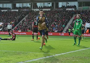 Bournemouth V Arsenal 2015-16 Prints: Mesut Ozil Scores the Opener: Arsenal's Victory at Bournemouth, 2015-16 Premier League