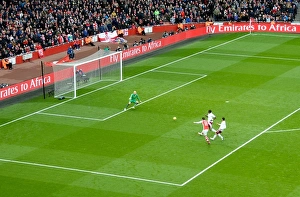 Mesut Ozil Scores the Second Goal: Arsenal vs. Aston Villa, Premier League 2014-15