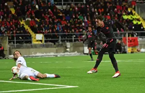 Ostersunds V Arsenal 2017-18 Prints: Mesut Ozil Scores His Third: Arsenal's Europa League Triumph over Ostersunds FK