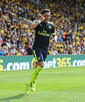 Watford V Arsenal 2016-17 Prints: Mesut Ozil Scores His Third: Arsenal's Triumph Over Watford (2016-17)