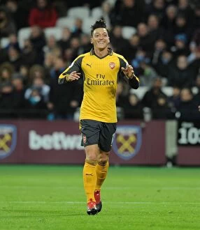 Images Dated 3rd December 2016: Mesut Ozil Scores: West Ham United vs. Arsenal, Premier League 2016-17