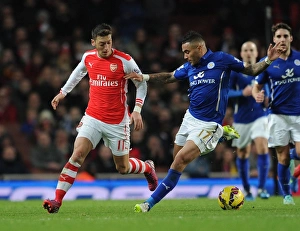 Mesut Ozil vs. Danny Simpson: Arsenal vs. Leicester City, Premier League Showdown (2015)