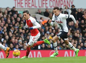 Tottenham Hotspur V Arsenal 2015-16 Prints: Mesut Ozil vs Dele Alli: A Premier League Showdown - Arsenal vs Tottenham, London 2016