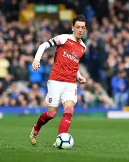 Everton V Arsenal 2018-19 Prints: Mesut Ozil vs. Gylfi Sigurdsson: Intense Battle at Goodison Park - Premier League 2018-19