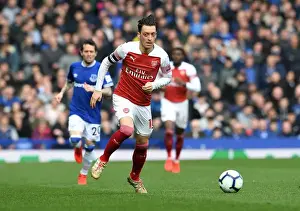 Everton V Arsenal 2018-19 Prints: Mesut Ozil vs. Gylfi Sigurdsson: A Premier League Rivalry Erupts at Goodison Park