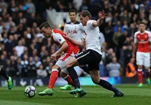 Tottenham Hotspur V Arsenal 2016-17 Prints: Mesut Ozil vs. Jan Vertonghen: A Premier League Showdown