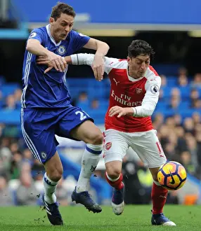 Chelsea V Arsenal 2016-17 Prints: Mesut Ozil vs. Nemanja Matic: Battle in the Premier League - Chelsea vs. Arsenal (2016-17)