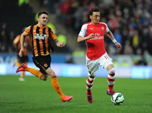 Hull City V Arsenal 2014/15 Prints: Mesut Ozil vs. Robert Snodgrass: A Premier League Battle at Hull City, May 2015