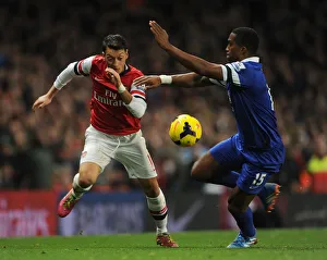 Mesut Ozil vs. Sylvain Distin: Arsenal vs. Everton, Premier League Showdown (2013-14)