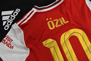 Images Dated 15th July 2019: Mesut Ozil's Arsenal Jersey in Arsenal Changing Room Before Colorado Rapids Match