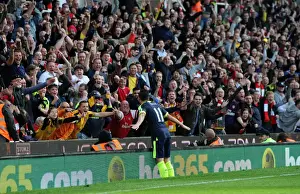 Stoke City V Arsenal 2016-17 Prints: Mesut Ozil's Brace: Arsenal's Victory Over Stoke City (2016-17)