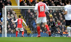 Tottenham Hotspur V Arsenal 2014-15 Prints: Mesut Ozil's Derby-Winning Goal: Arsenal Triumphs Over Tottenham