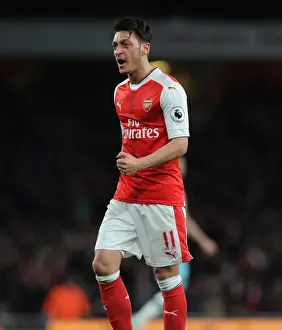 Mesut Ozil's Euphoric Goal Celebration: Arsenal vs. West Ham United, Premier League 2016-17