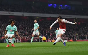 Arsenal V Bournemouth 2018-19 Prints: Mesut Ozil's Game-Winning Goal: Arsenal vs. AFC Bournemouth, Premier League 2018-19