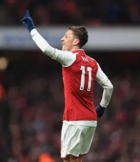 Arsenal V Newcastle United 2017-18 Prints: Mesut Ozil's Game-Winning Goal: Arsenal vs Newcastle United, Premier League 2017-18