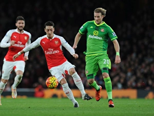 Arsenal Sunderland 2015-16 Prints: Mesut Ozil's Magic: Arsenal Overpowers Sunderland, Premier League 2015-16