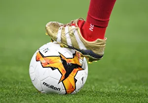 Napoli V Arsenal 2018-19 Prints: Mesut Ozil's Match-Worn Boots from Napoli vs