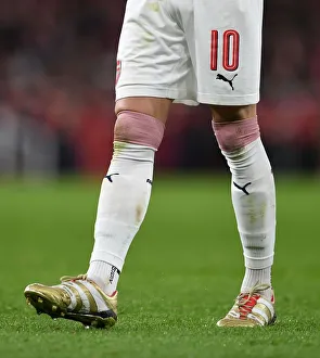 Arsenal V Stade Rennais 2018-19 Prints: Mesut Ozil's New Boots: Arsenal vs Stade Rennais, UEFA Europa League 2019