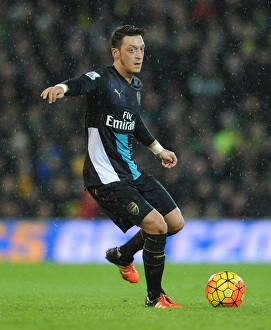 Norwich City V Arsenal 2015-16 Prints: Mesut Ozil's Stalemate: Arsenal vs. Norwich City, Premier League 2015-16