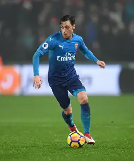 Swansea City V Arsenal 2017-18 Prints: Mesut Ozil's Struggle: Arsenal's 3:1 Defeat at Swansea, January 30, 2018